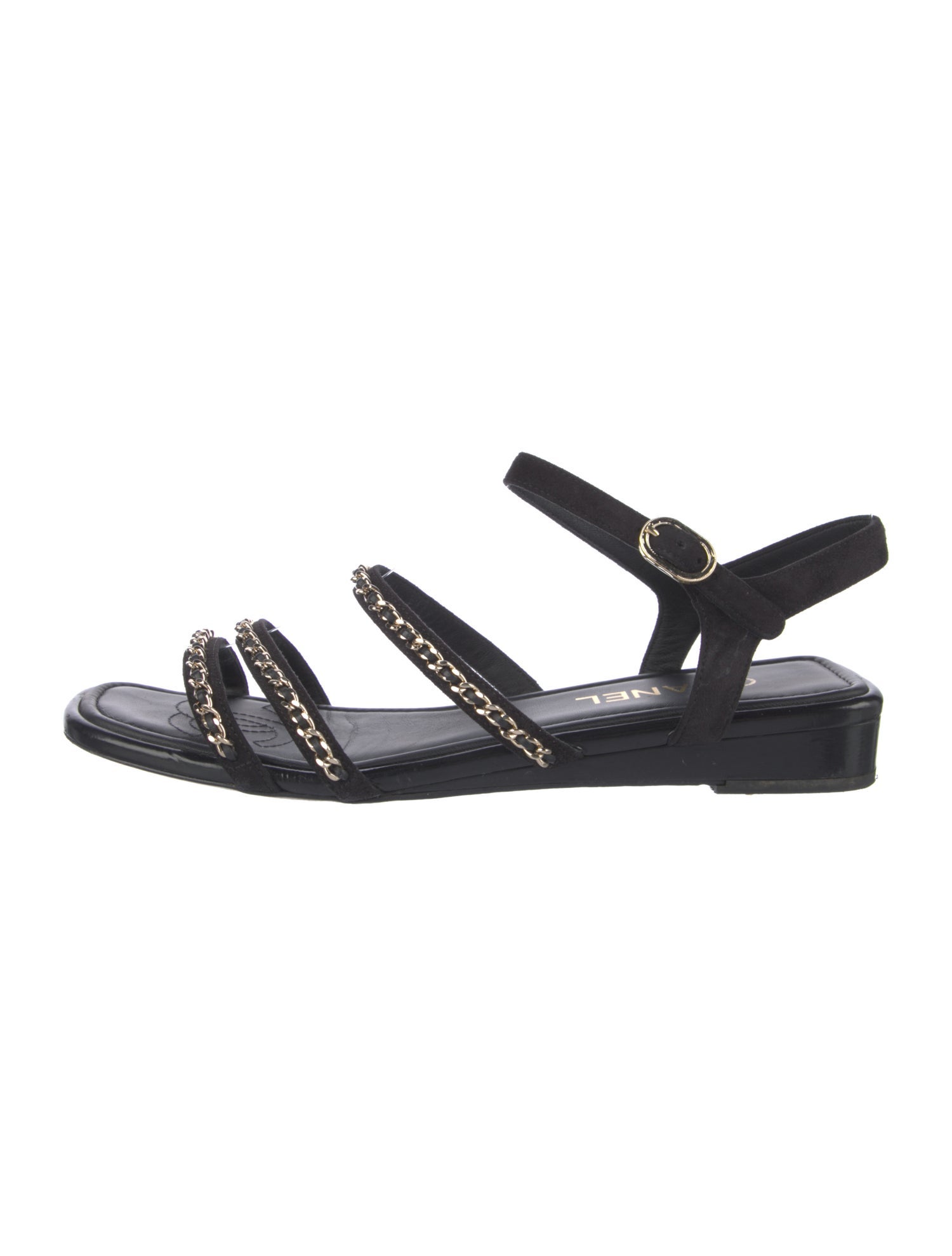 Chanel 2023 Interlocking CC Logo Slingback Sandals