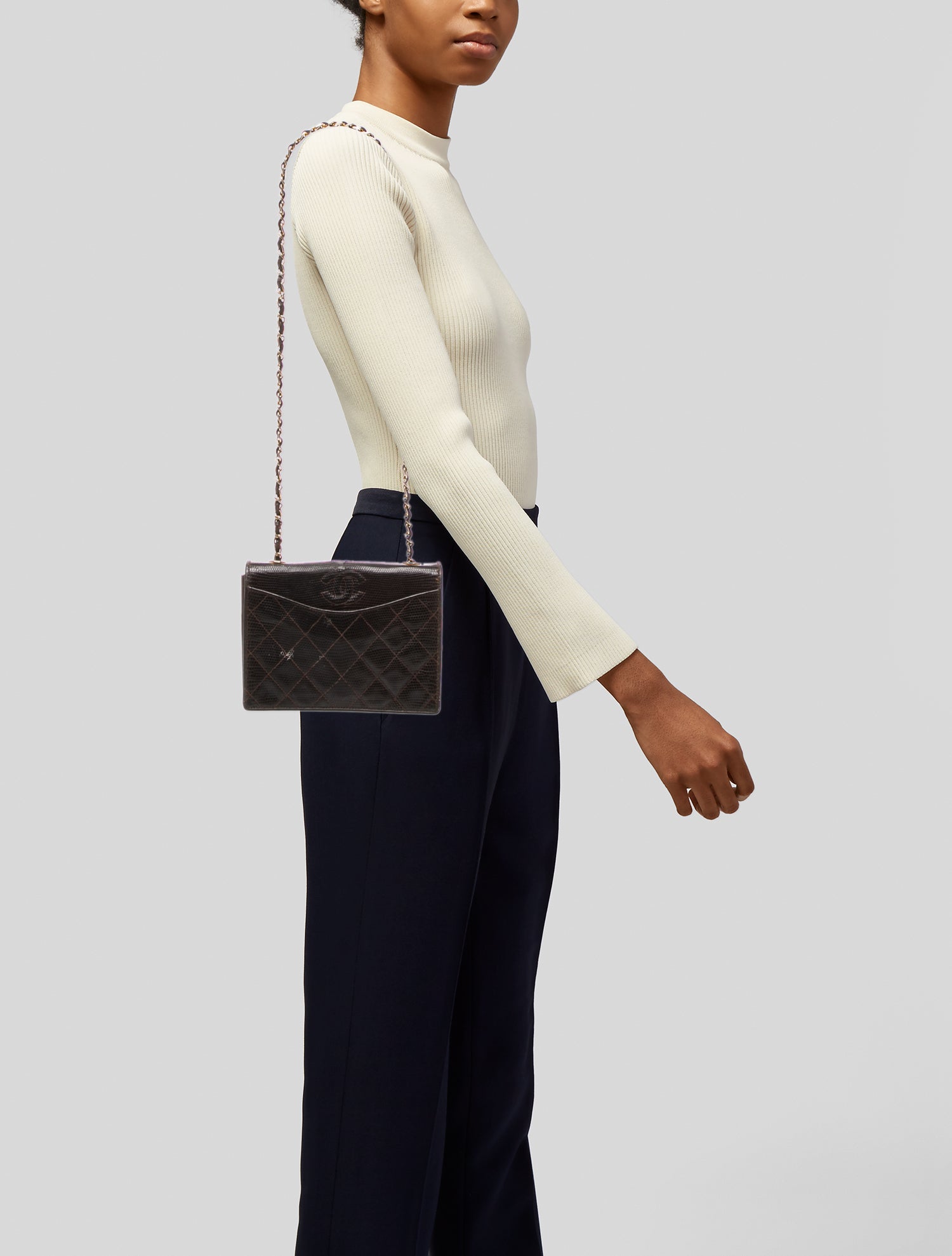 Chanel Lizard CC Flap Bag