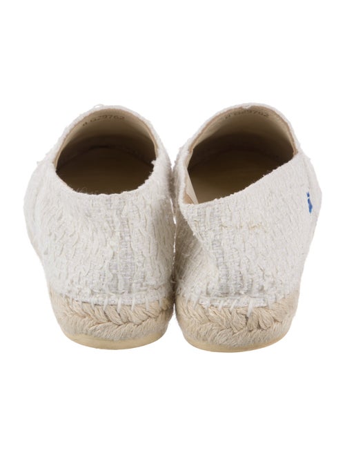 Chanel Interlocking CC Logo Tweed Espadrilles