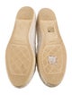 Chanel Interlocking CC Logo Tweed Espadrilles