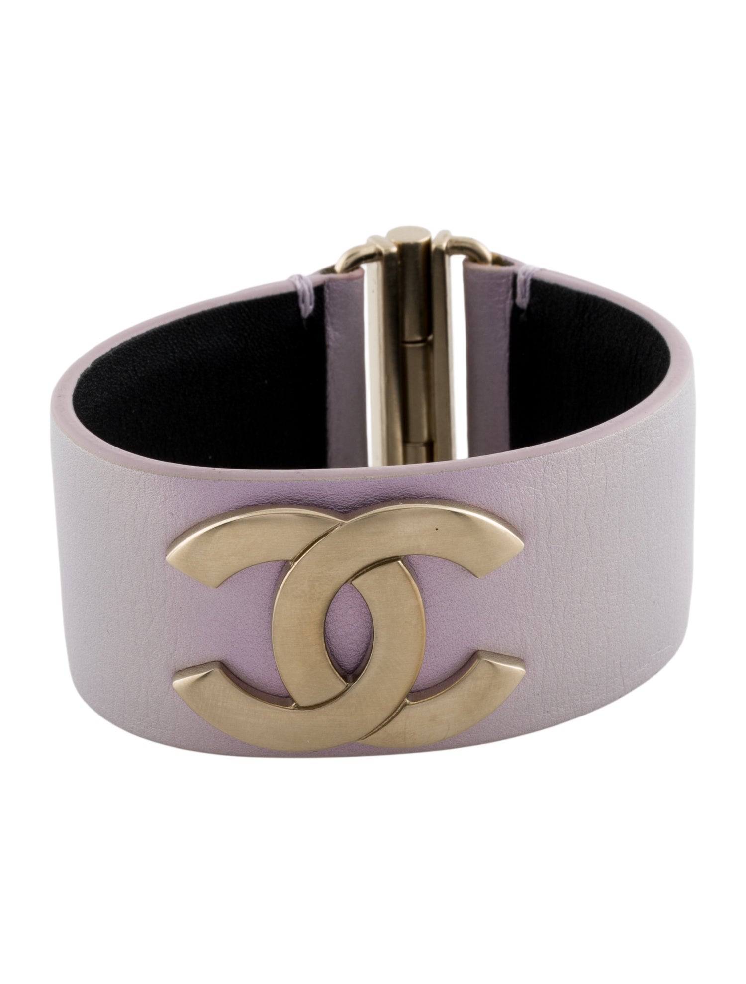 Chanel Leather CC Wrap Bracelet