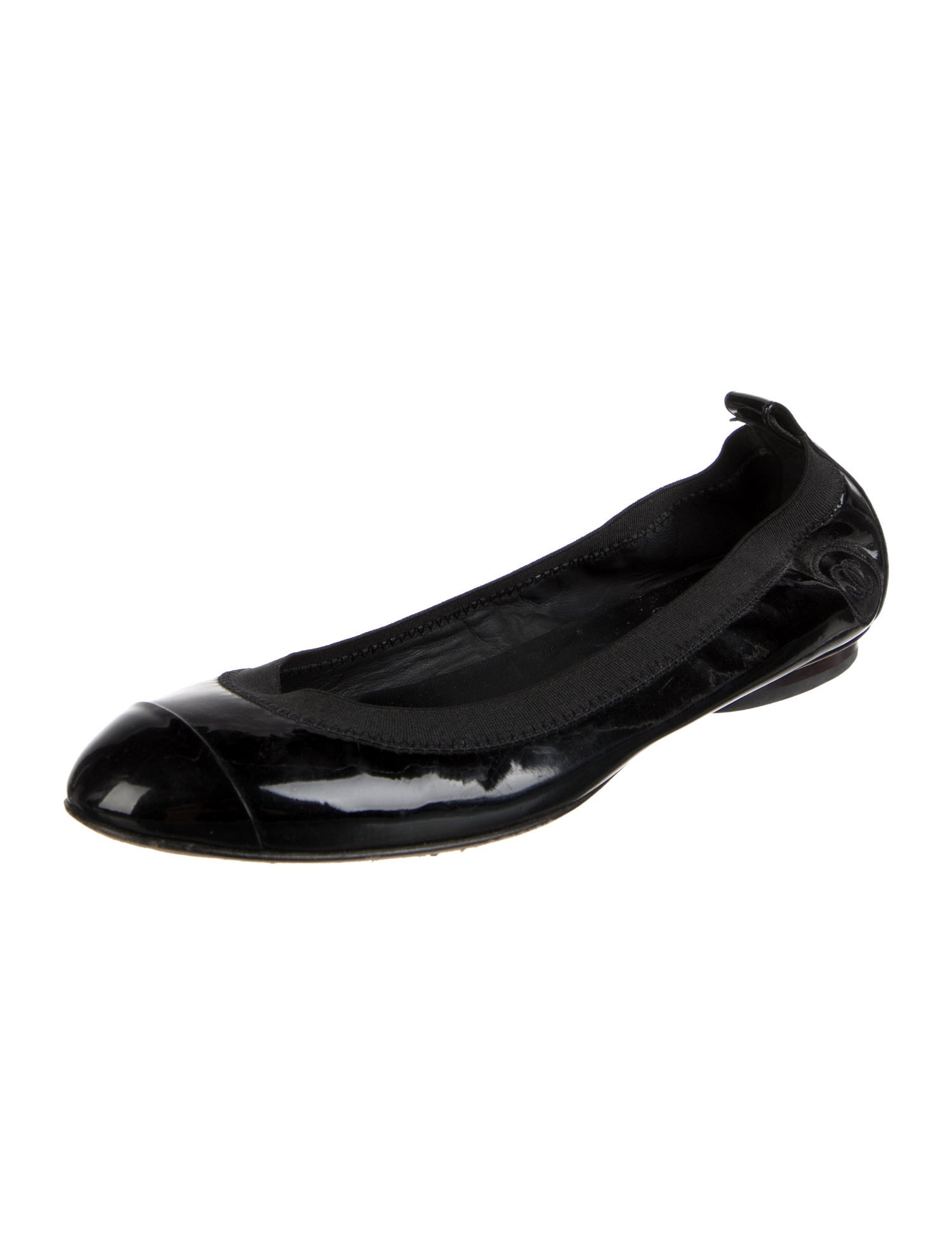 Chanel Patent Leather Ballet Flats