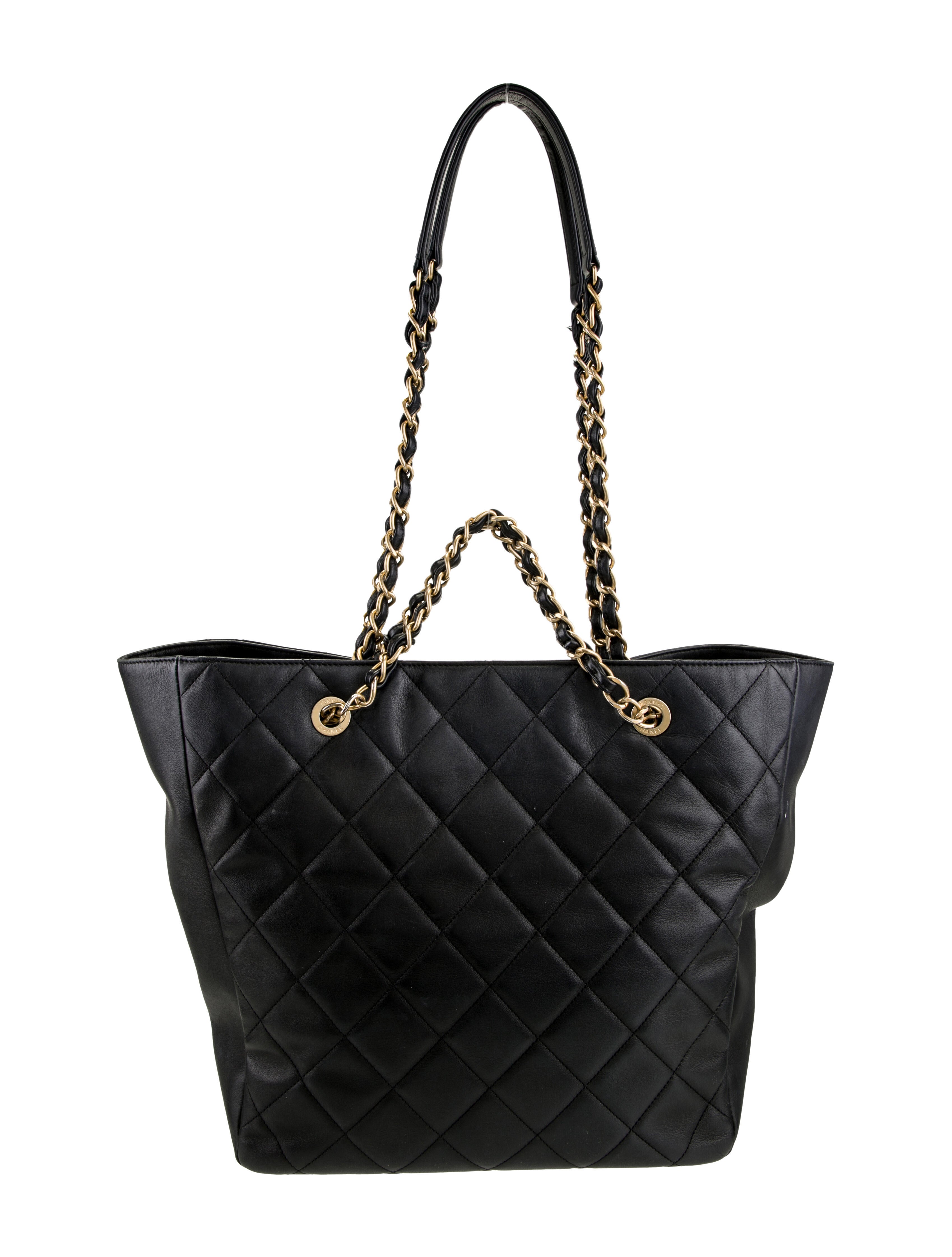 Chanel Quilted Shopping Tote