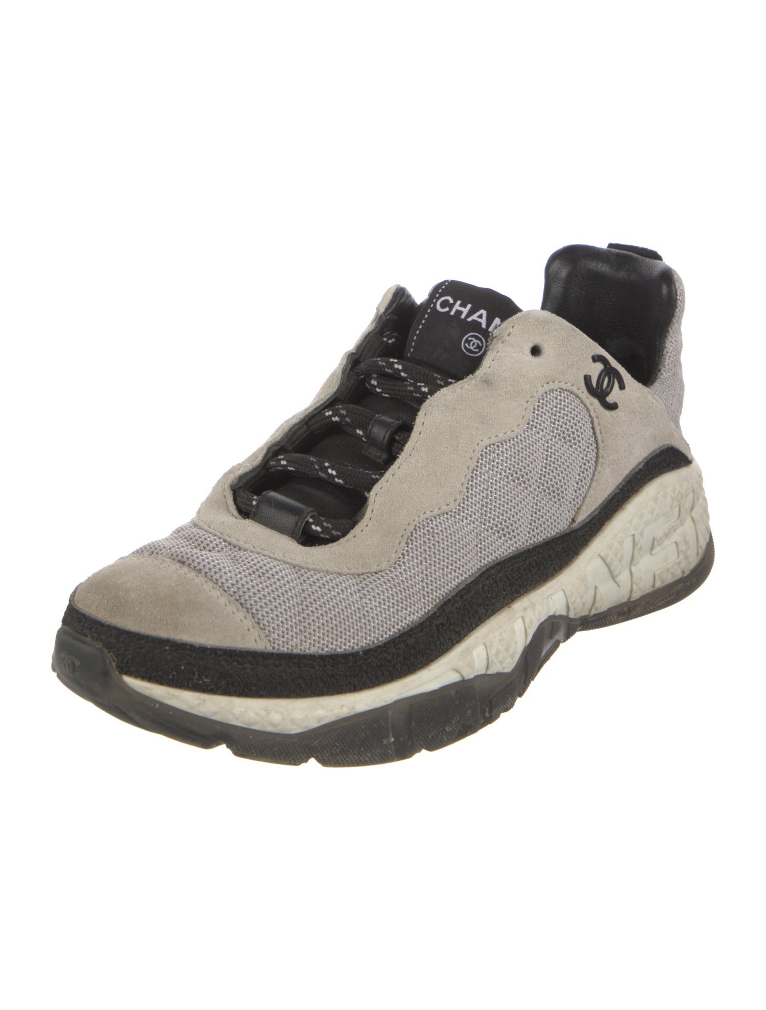 Chanel Interlocking CC Logo Mesh Sneakers