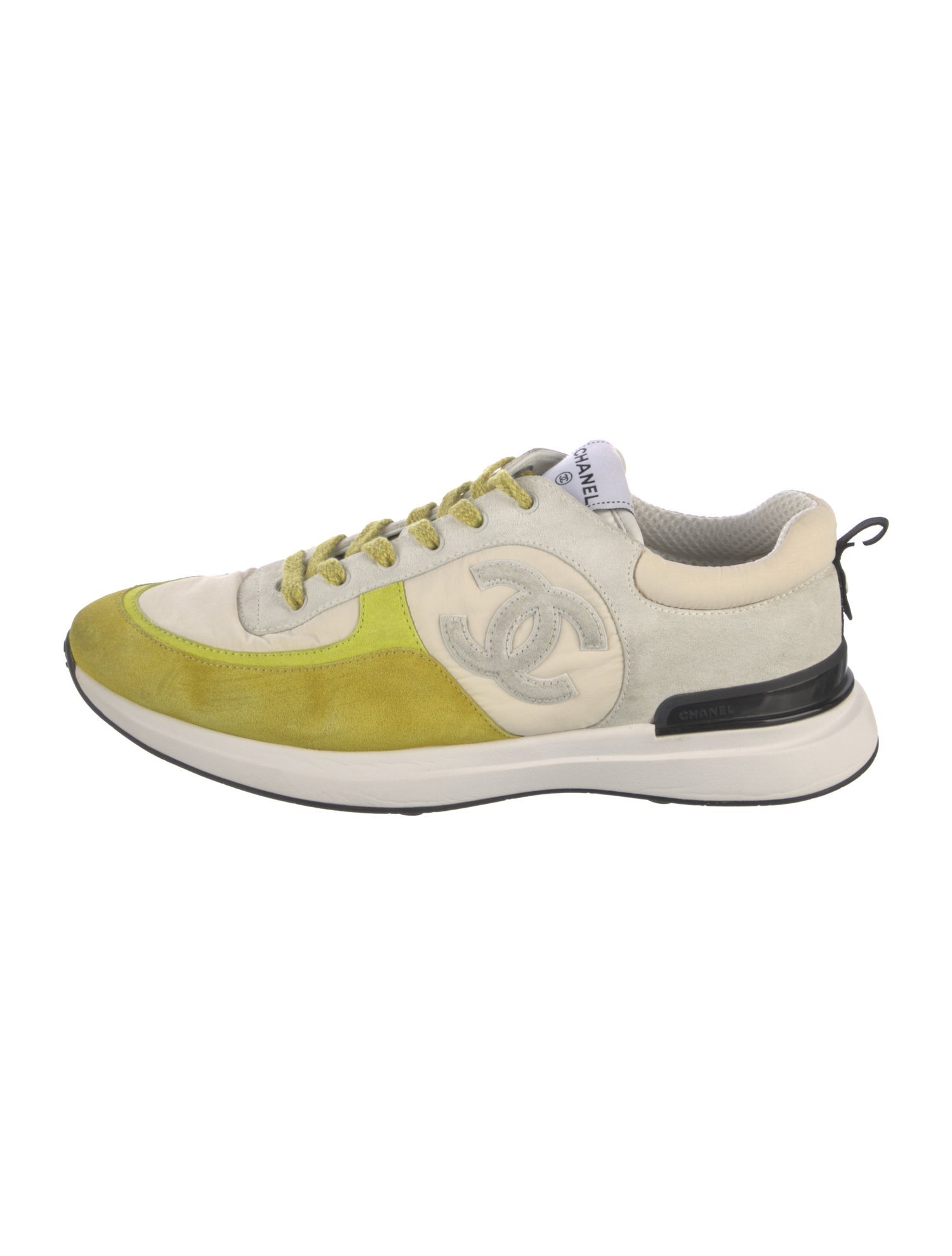 Chanel Interlocking CC Logo Suede Athletic Sneakers