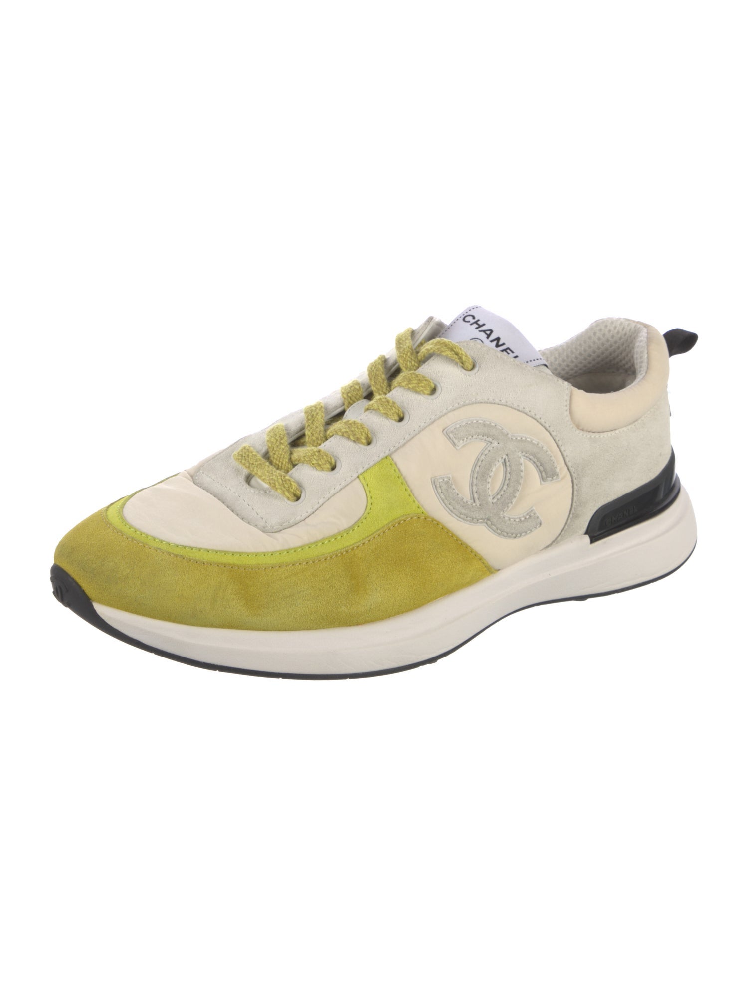Chanel Interlocking CC Logo Suede Athletic Sneakers