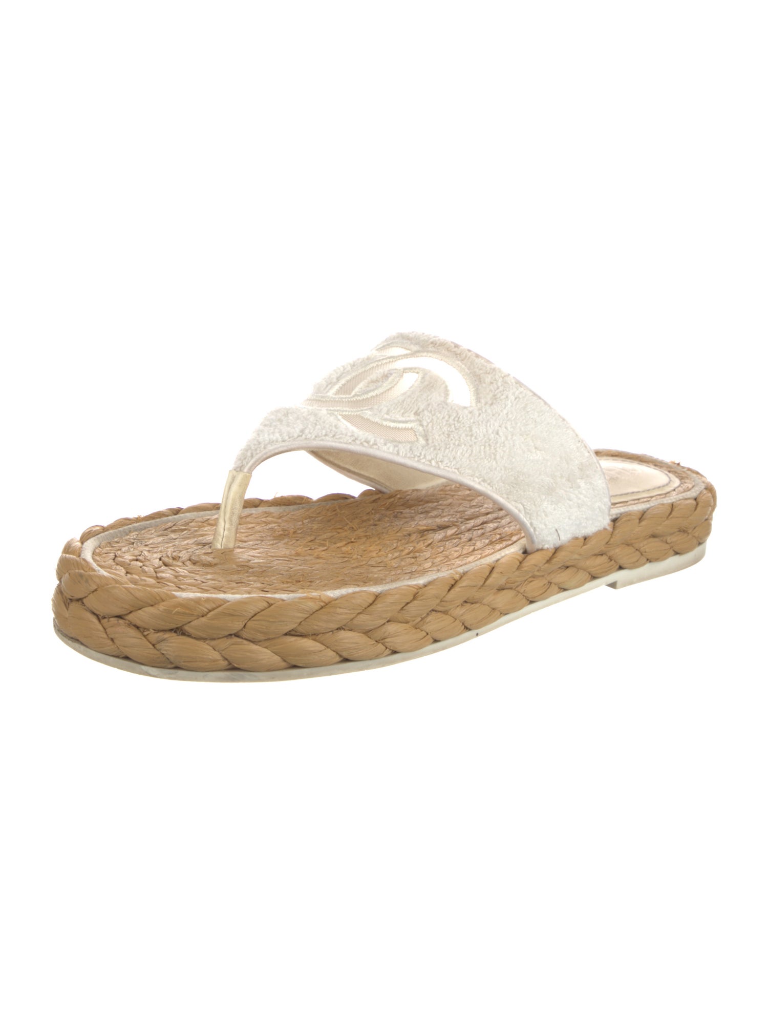 Chanel 2022 Interlocking CC Logo Espadrilles