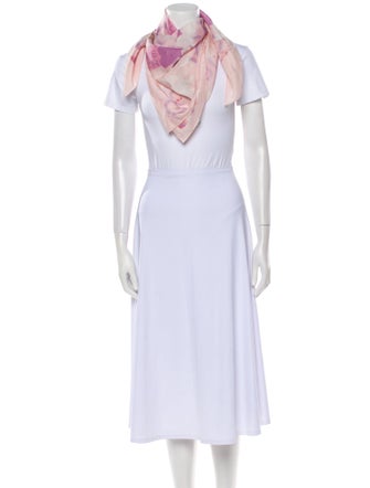 Chanel Silk Interlocking CC Logo Scarf