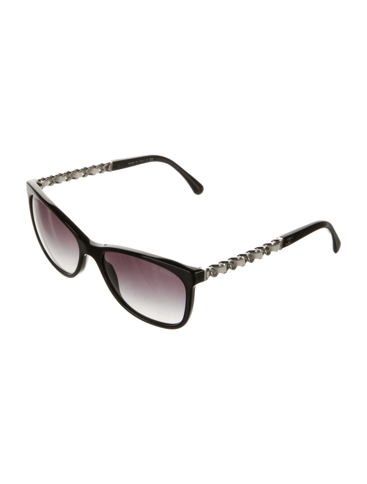 Chanel Chain Link Cat Eye Sunglasses Interlocking CC Logo Sunglasses