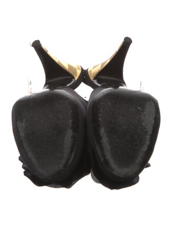 Chanel Interlocking CC Logo Canvas Slingback Pumps