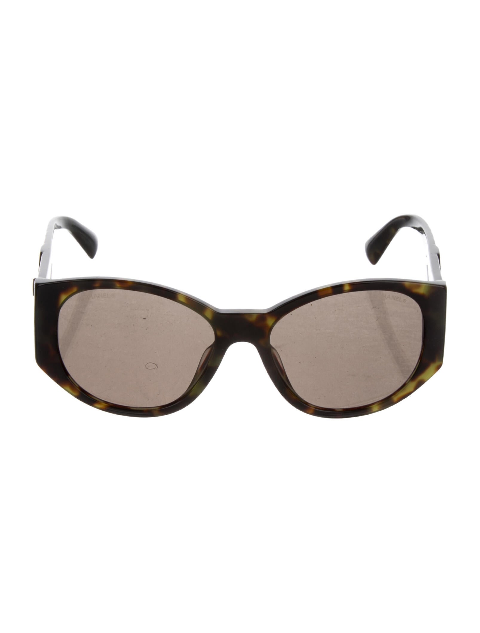 Chanel Interlocking CC Logo Round Sunglasses