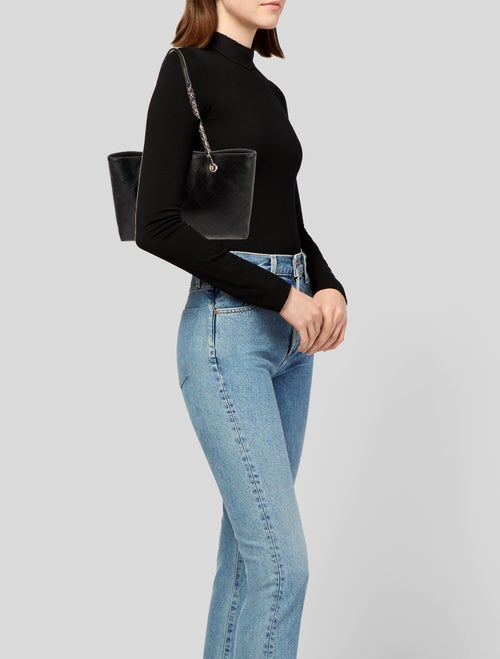 Chanel Quilted CC Shopping Tote