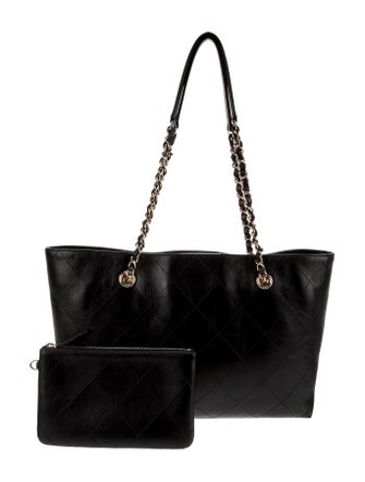 Chanel Quilted CC Shopping Tote