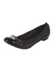 Chanel Interlocking CC Logo Leather Ballet Flats