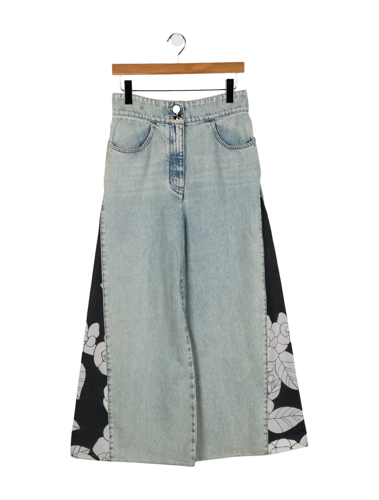 Chanel 2021 Wide Leg Jeans