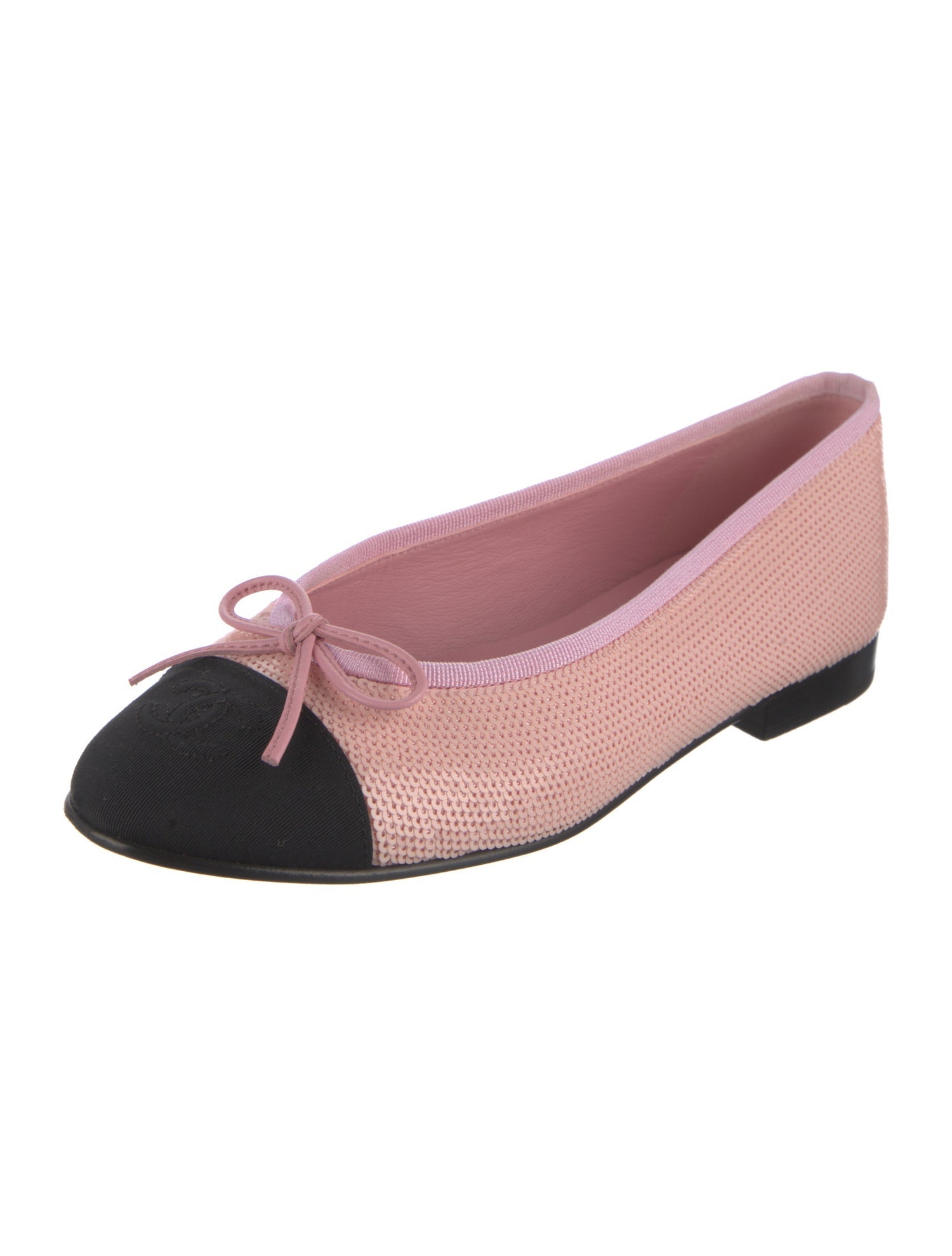 Chanel 2024 Interlocking CC Logo Ballet Flats