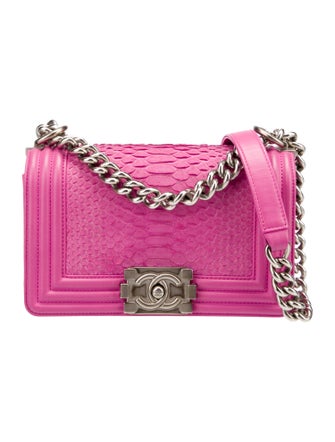 Chanel Medium Python Boy Bag