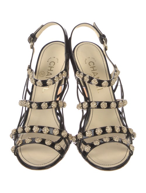 Chanel 2015 Interlocking CC Logo Gladiator Sandals
