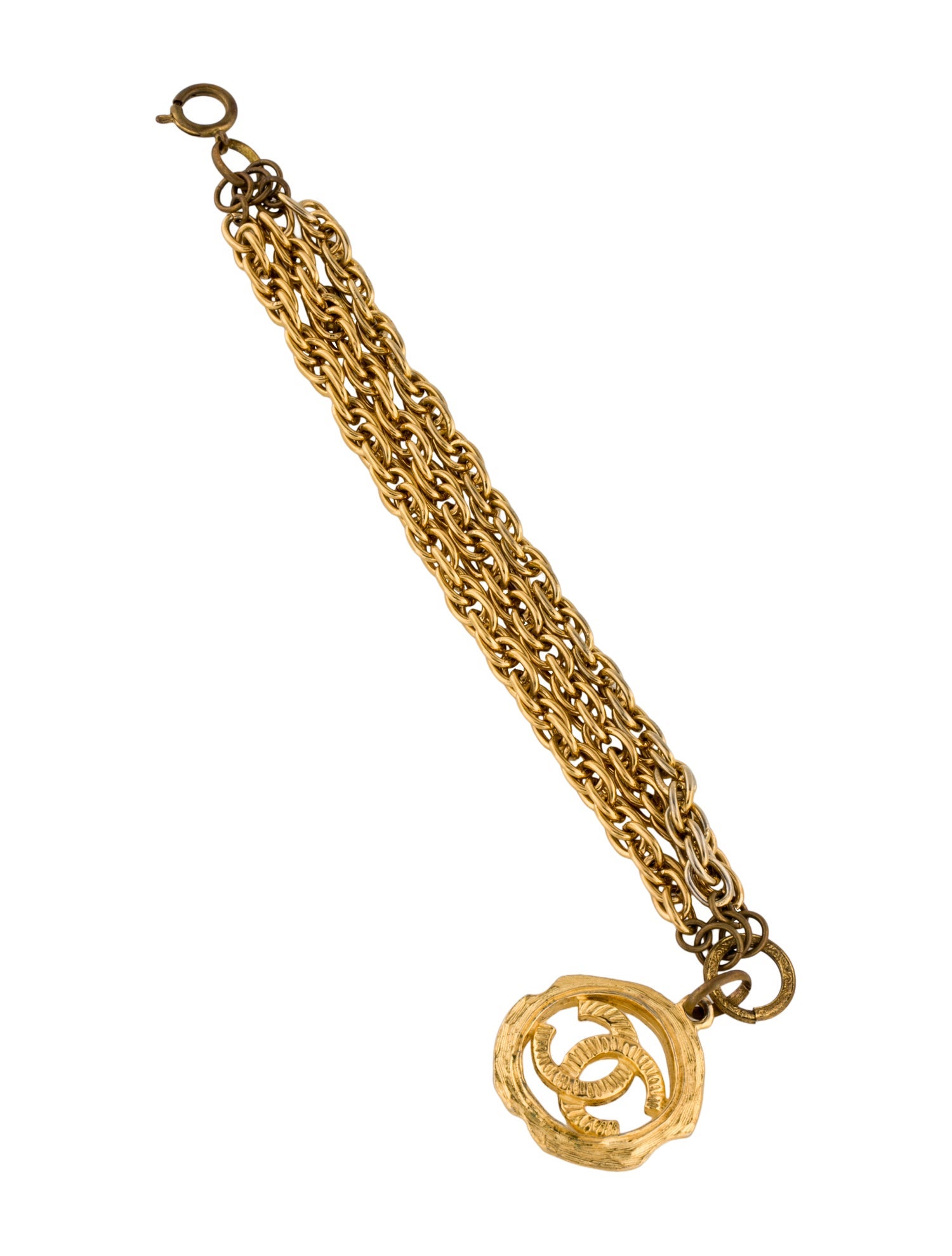 Chanel Vintage CC Multistrand Bracelet