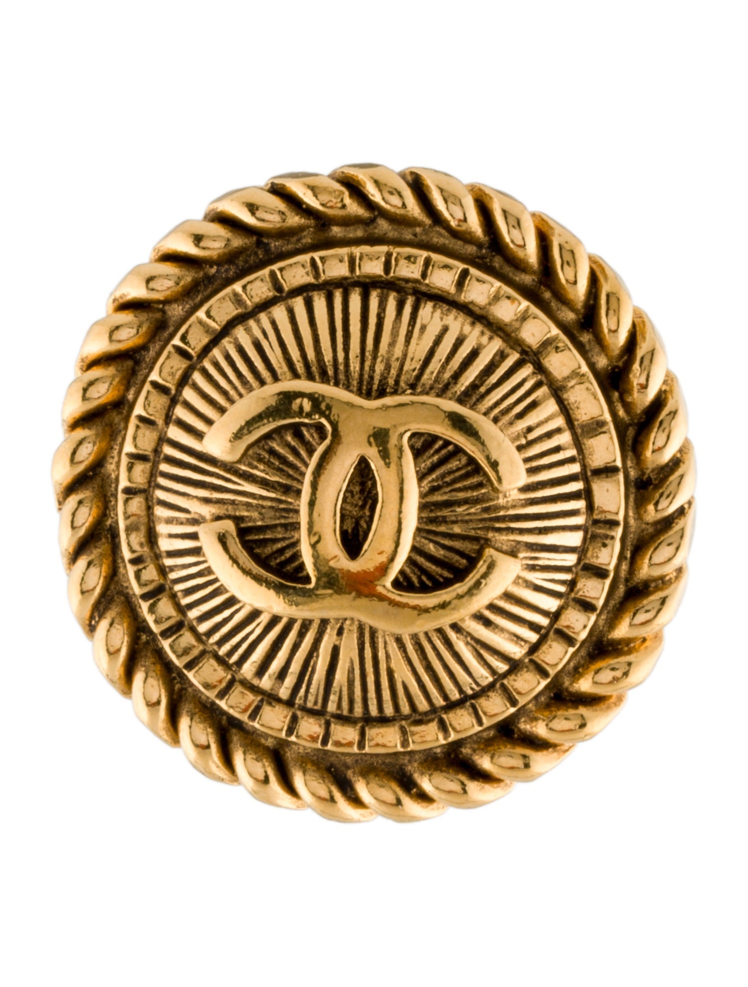 Chanel Vintage CC Single Clip-On Earring