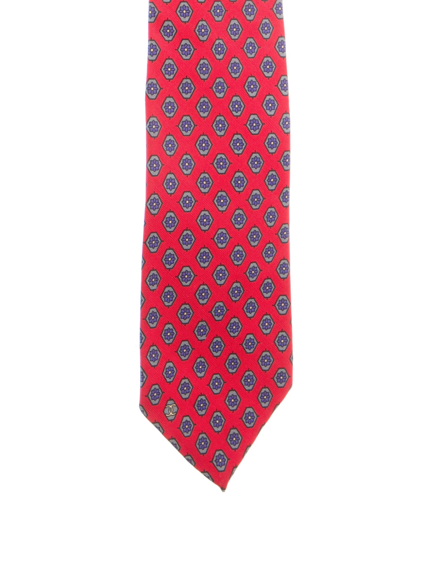 Chanel CC Printed Tie