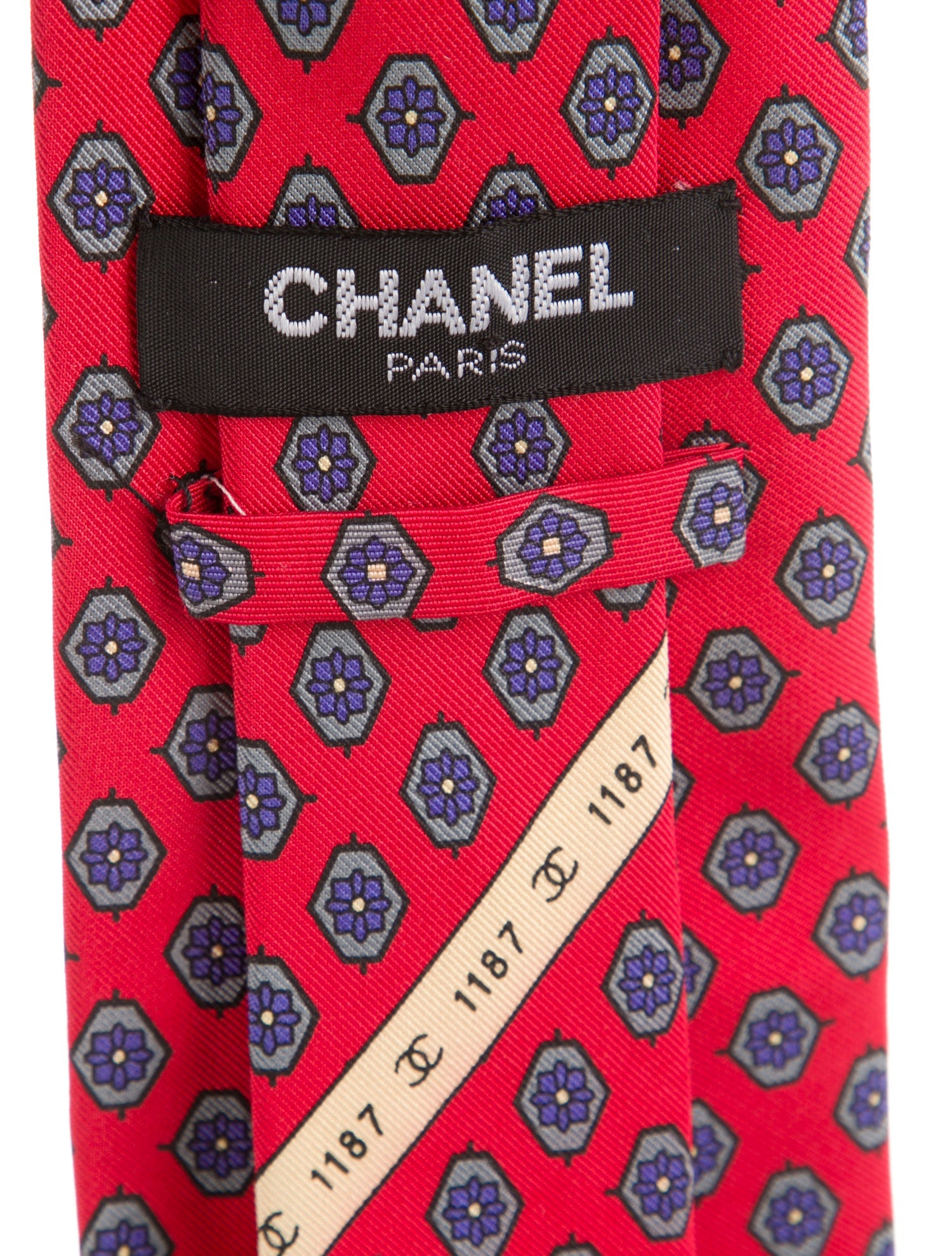 Chanel CC Printed Tie