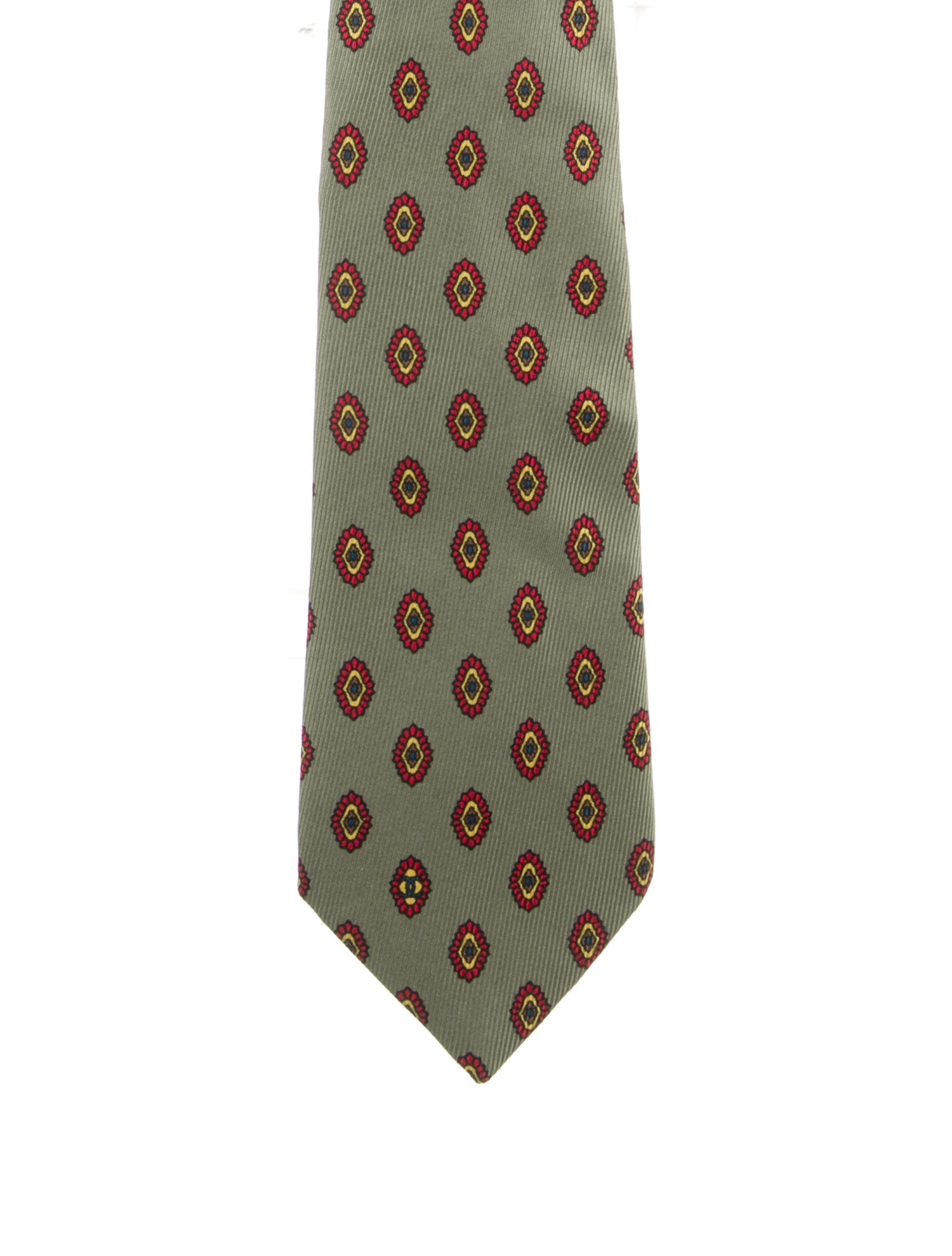 Chanel Silk Pattern Tie