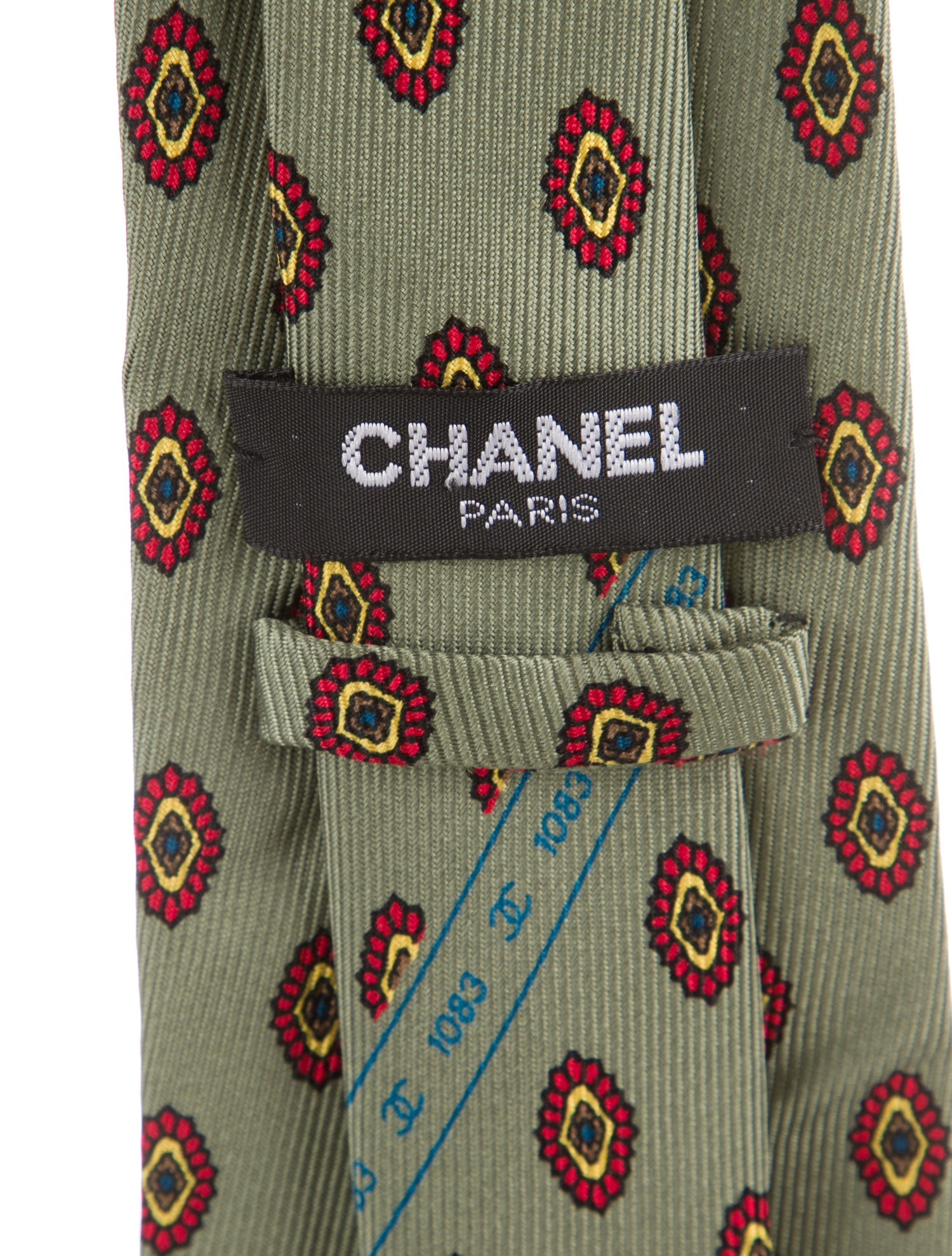 Chanel Silk Pattern Tie