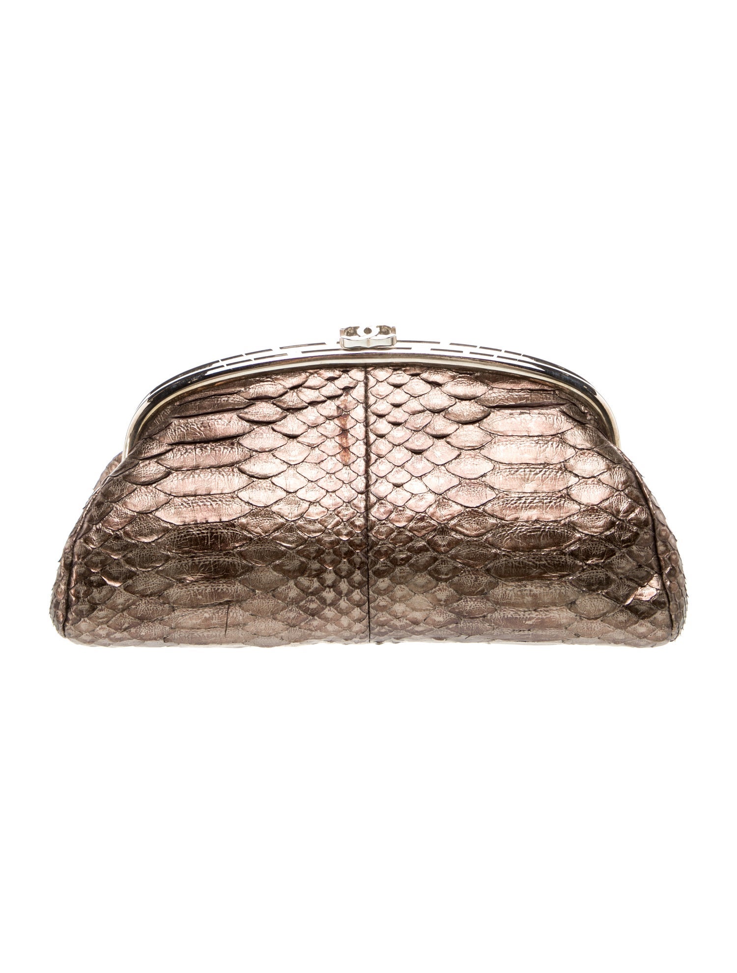 Chanel Python Timeless Clutch