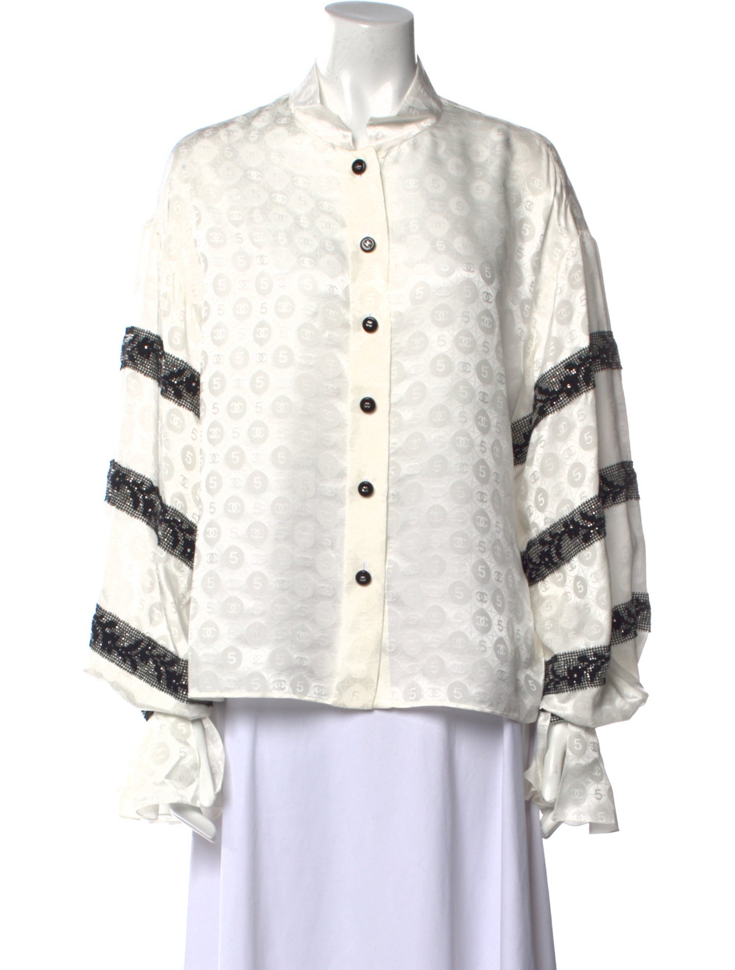 Chanel 2024 Jacquard Button-Up Top