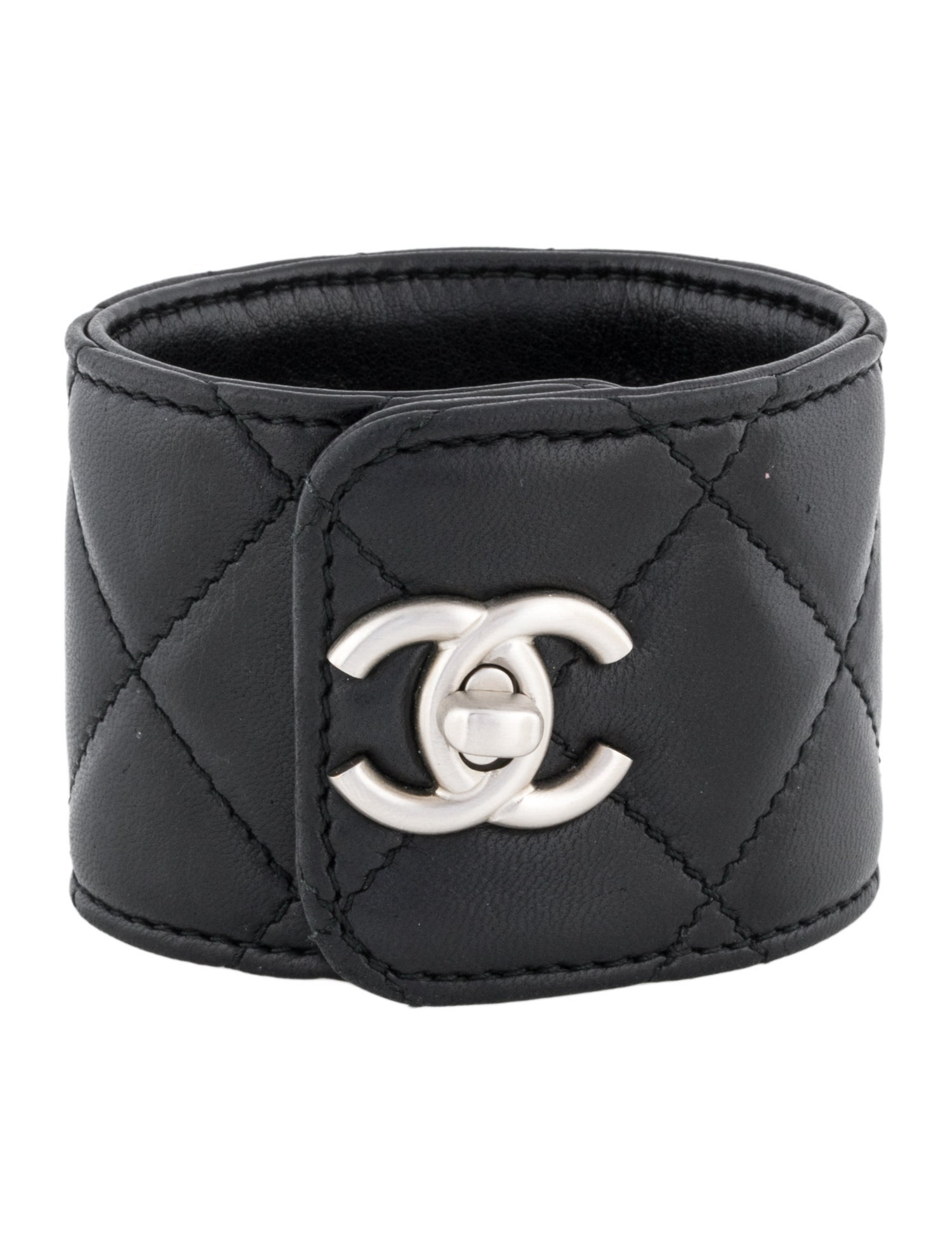 Chanel Leather CC Turnlock Bracelet