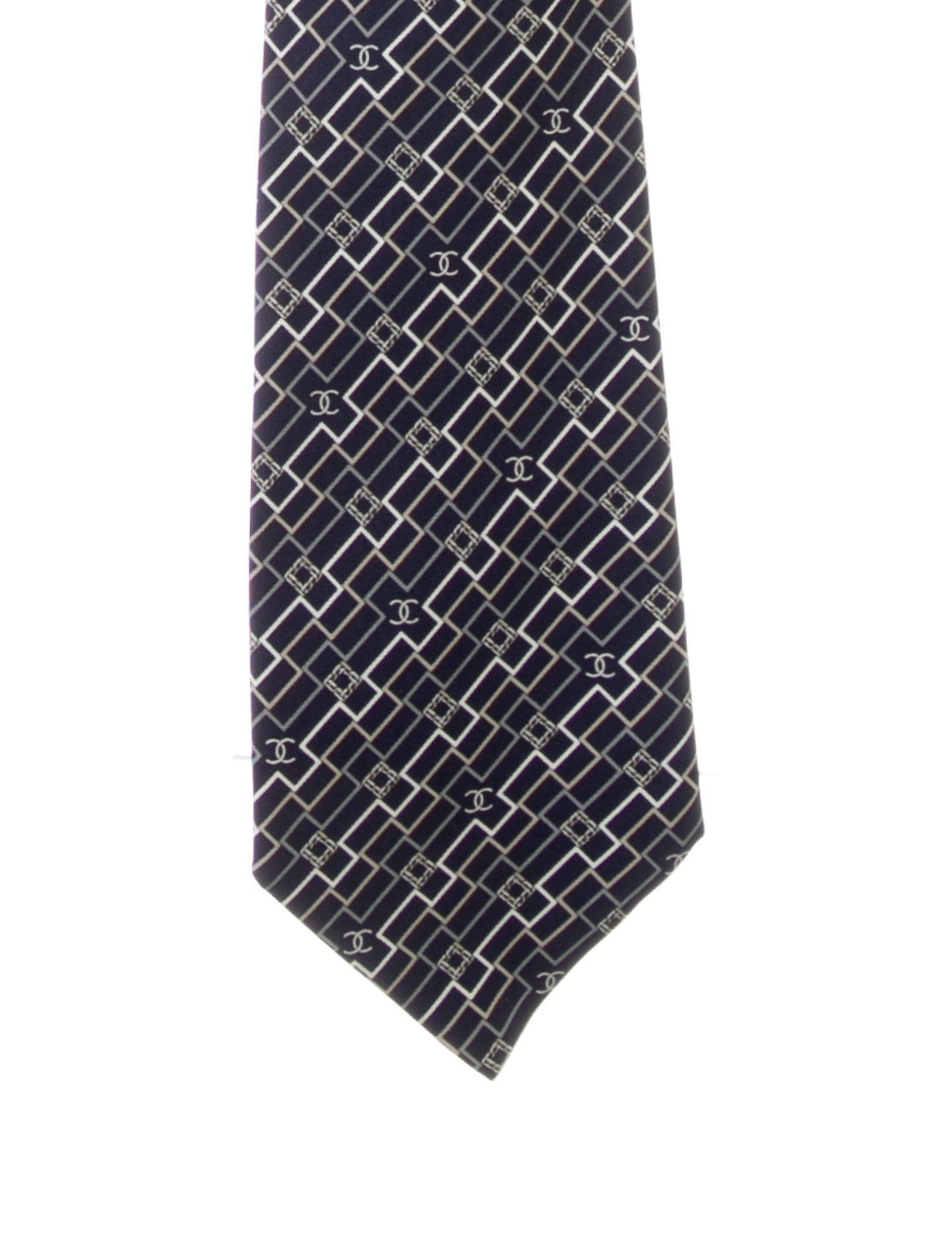 Chanel Printed Silk Tie