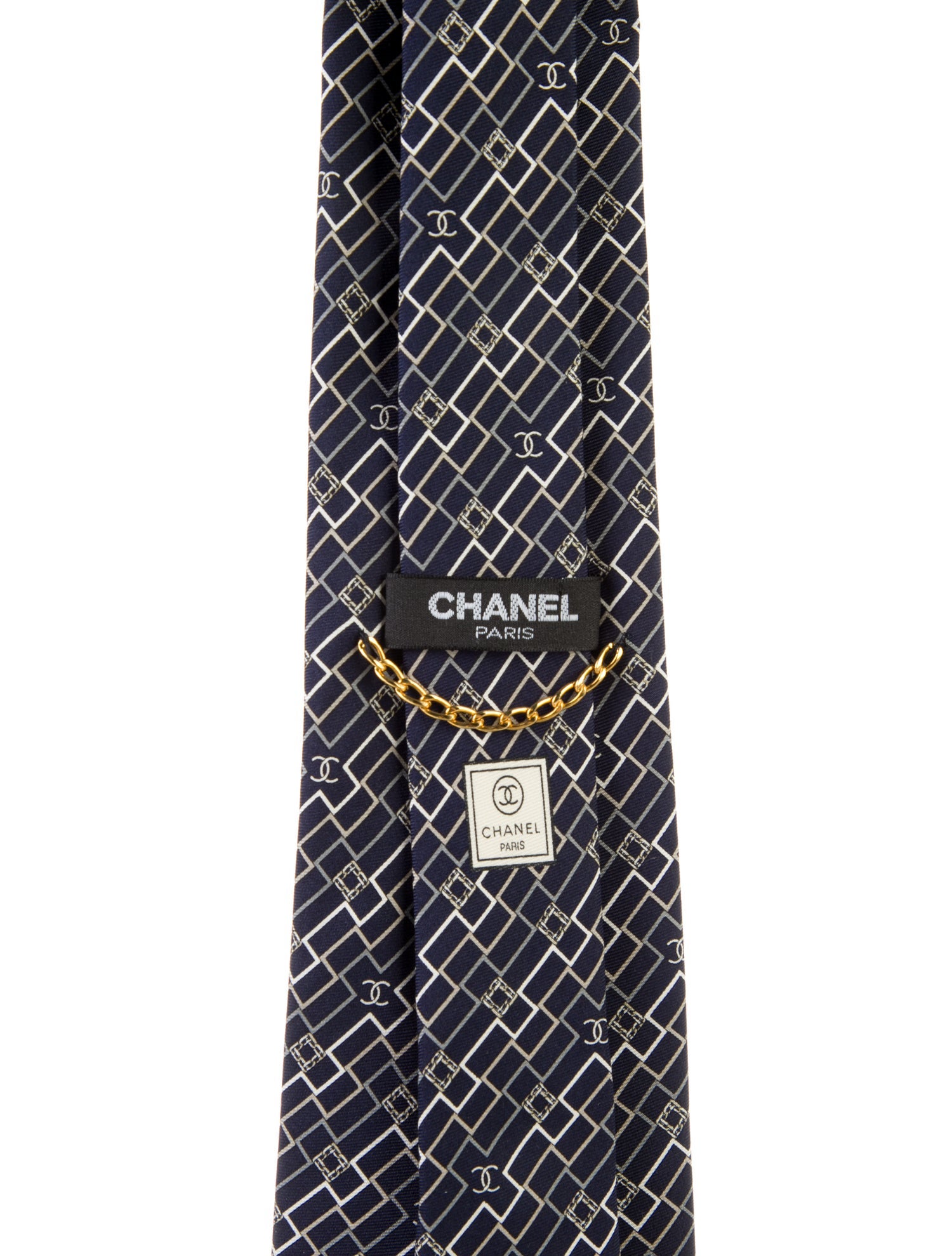 Chanel Printed Silk Tie