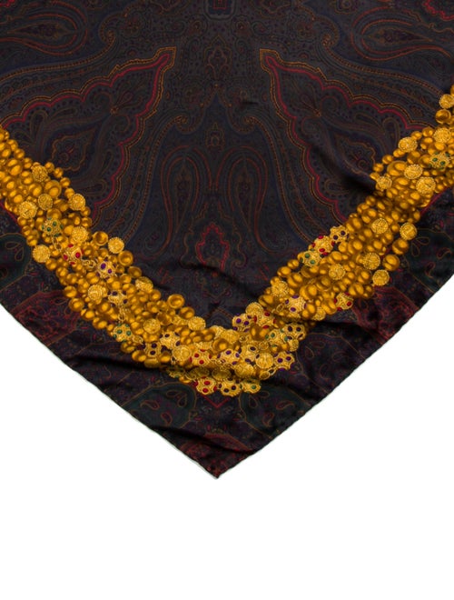 Chanel Silk Interlocking CC Logo Scarf