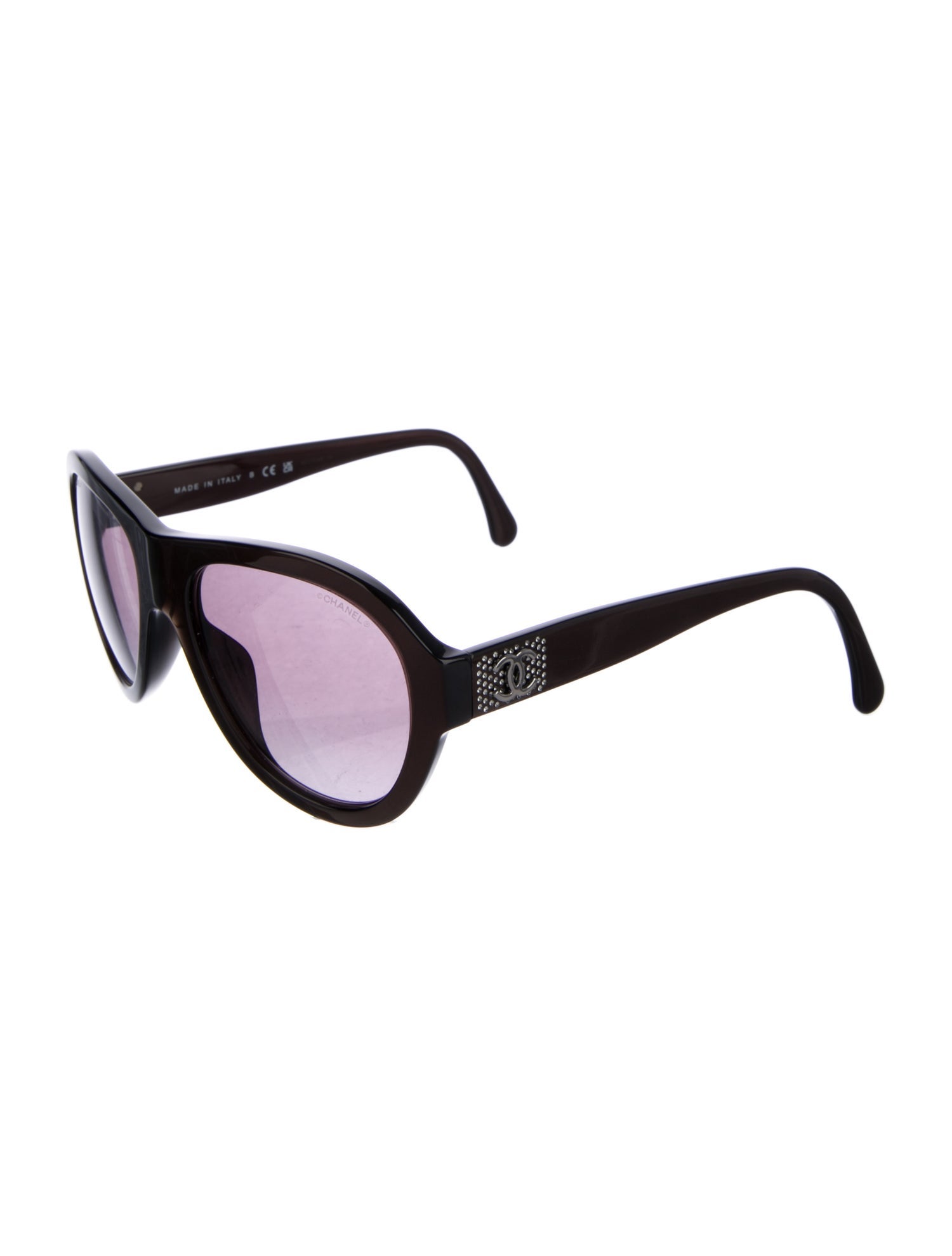 Chanel Interlocking CC Logo Shield Sunglasses