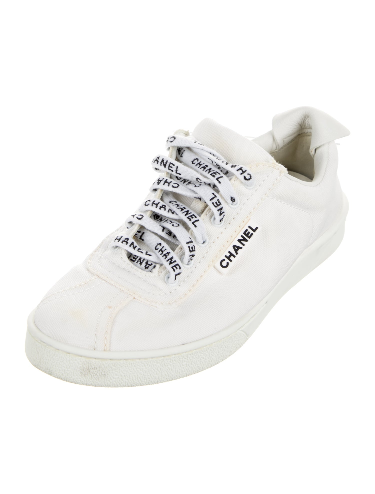 Chanel Interlocking CC Logo Canvas Sneakers