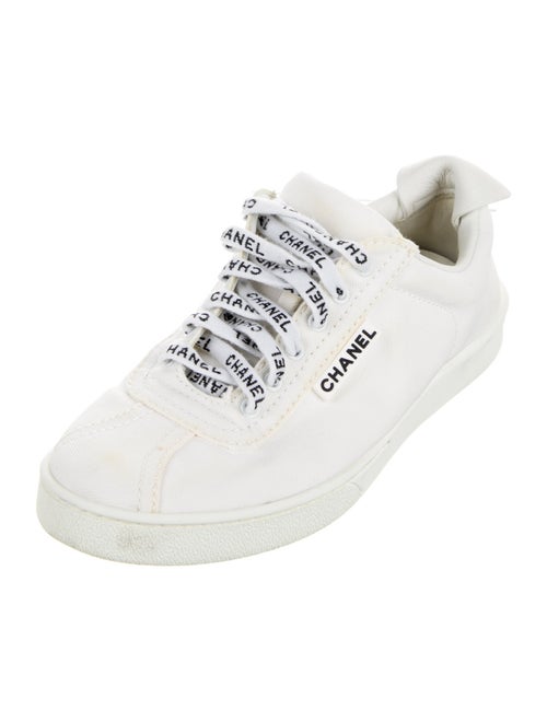 Chanel Interlocking CC Logo Canvas Sneakers
