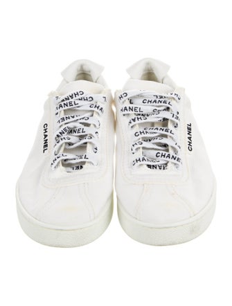 Chanel Interlocking CC Logo Canvas Sneakers