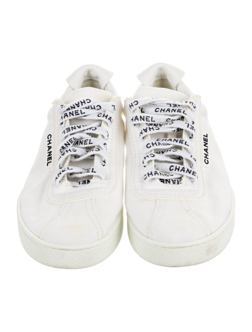 Chanel Interlocking CC Logo Canvas Sneakers