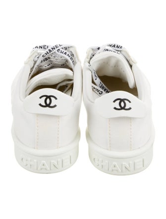 Chanel Interlocking CC Logo Canvas Sneakers