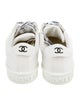 Chanel Interlocking CC Logo Canvas Sneakers