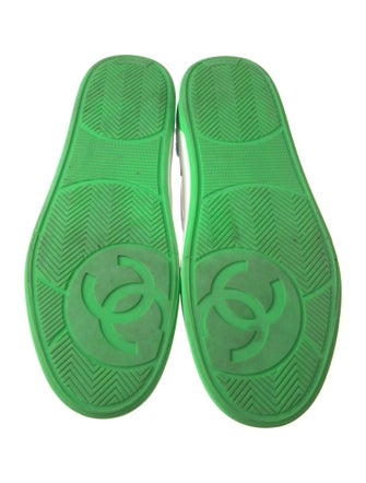 Chanel Interlocking CC Logo Leather Sneakers