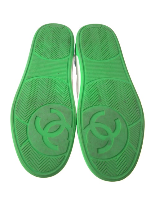 Chanel Interlocking CC Logo Leather Sneakers