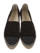 Chanel Interlocking CC Logo Velvet Espadrilles