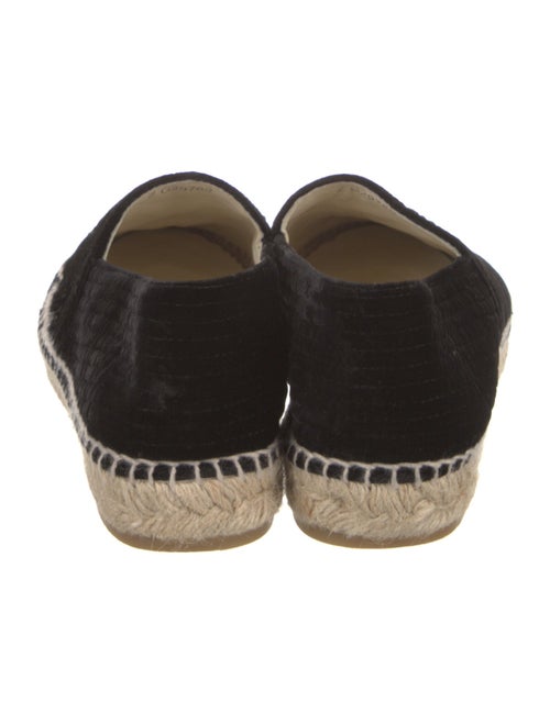 Chanel Interlocking CC Logo Velvet Espadrilles