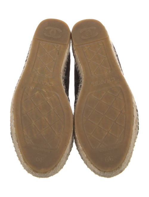 Chanel Interlocking CC Logo Velvet Espadrilles