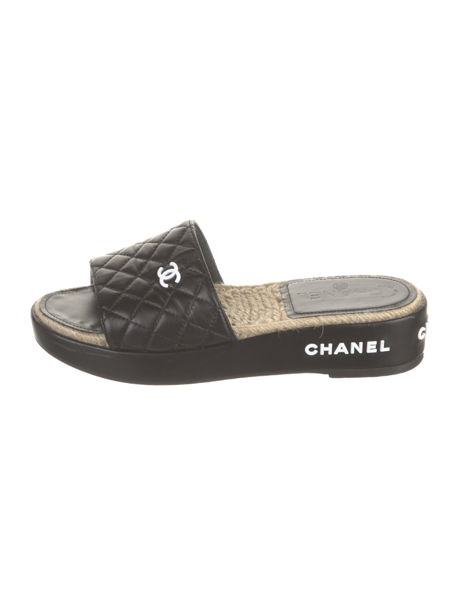 Chanel 2020 Interlocking CC Logo Slides