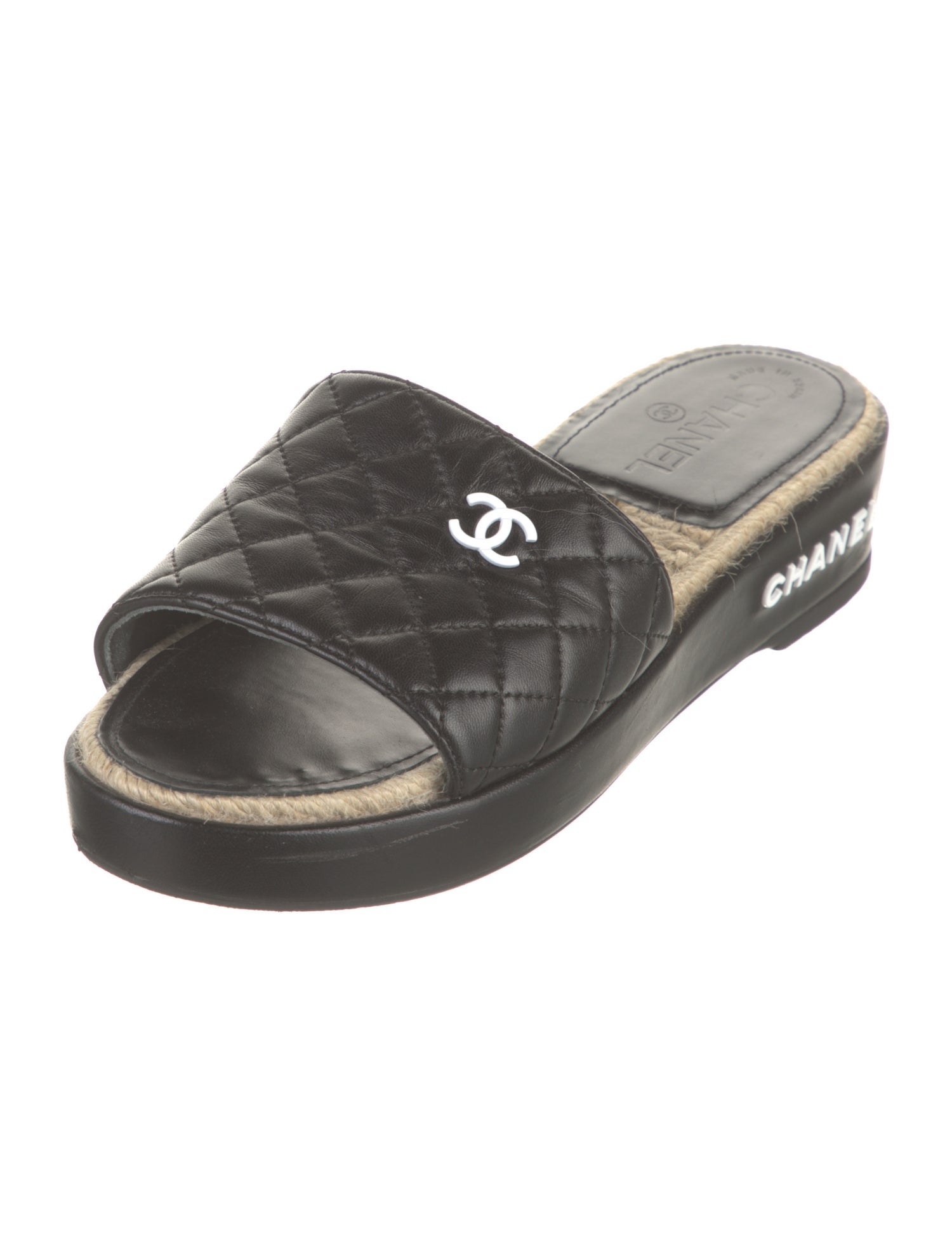Chanel 2020 Interlocking CC Logo Slides