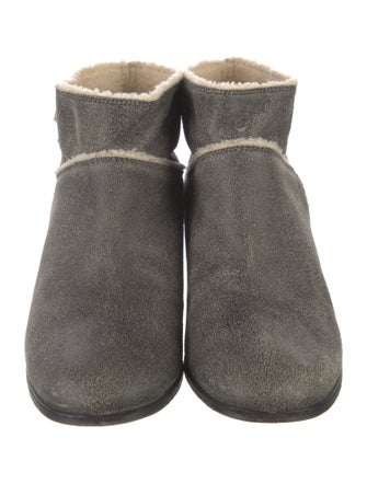 Chanel Interlocking CC Logo Leather Boots