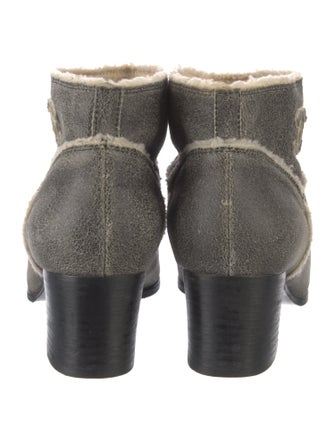 Chanel Interlocking CC Logo Leather Boots